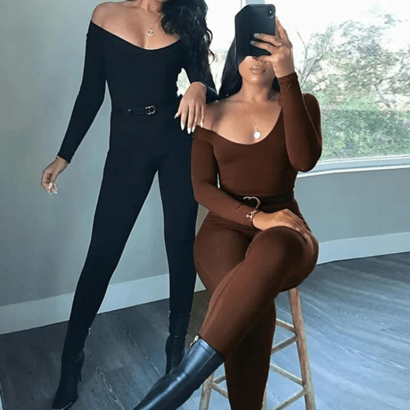 GoddessCurve™ Sculpting Square Neck Long Sleeve Bodysuit