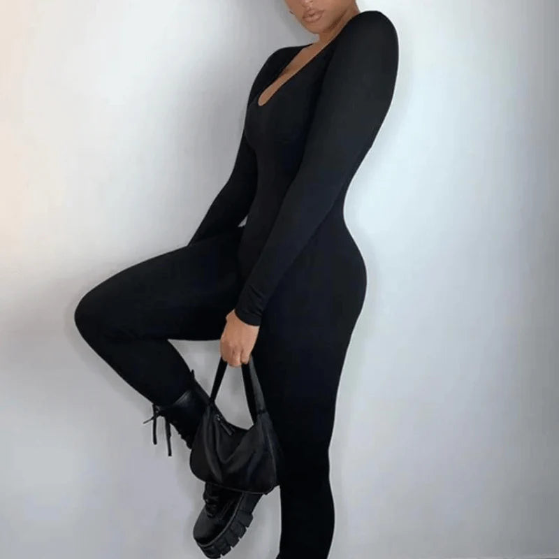GoddessCurve™ Sculpting Square Neck Long Sleeve Bodysuit